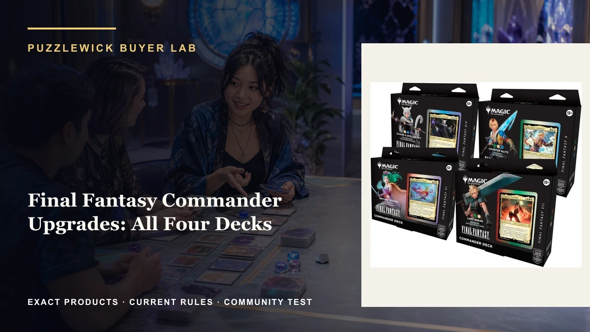 Magic: The Gathering Final Fantasy Commander Upgrade Guide 2026: Best First Swaps for All Four Decks
