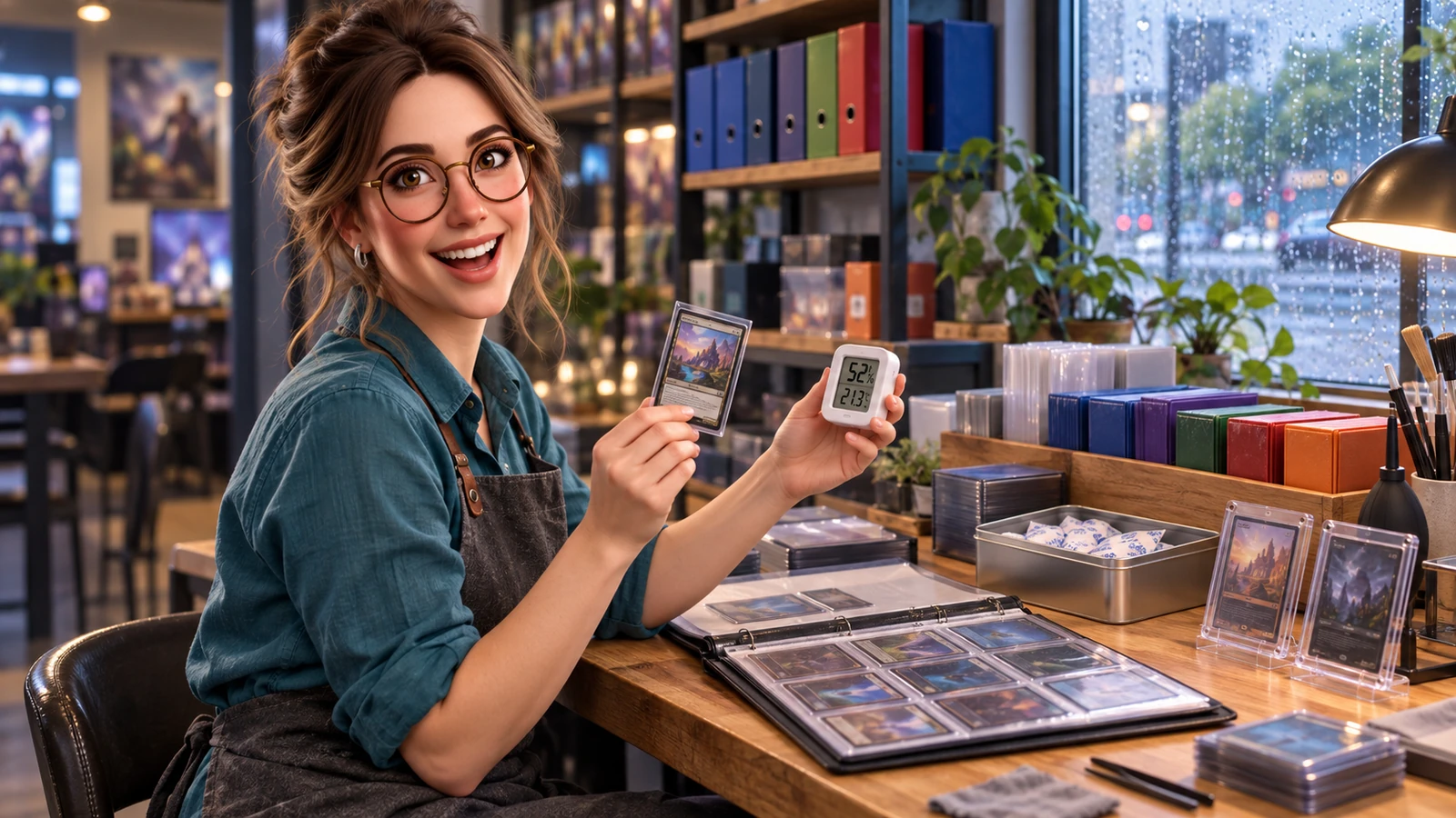 Margo, The Archivist — laughing preservation check