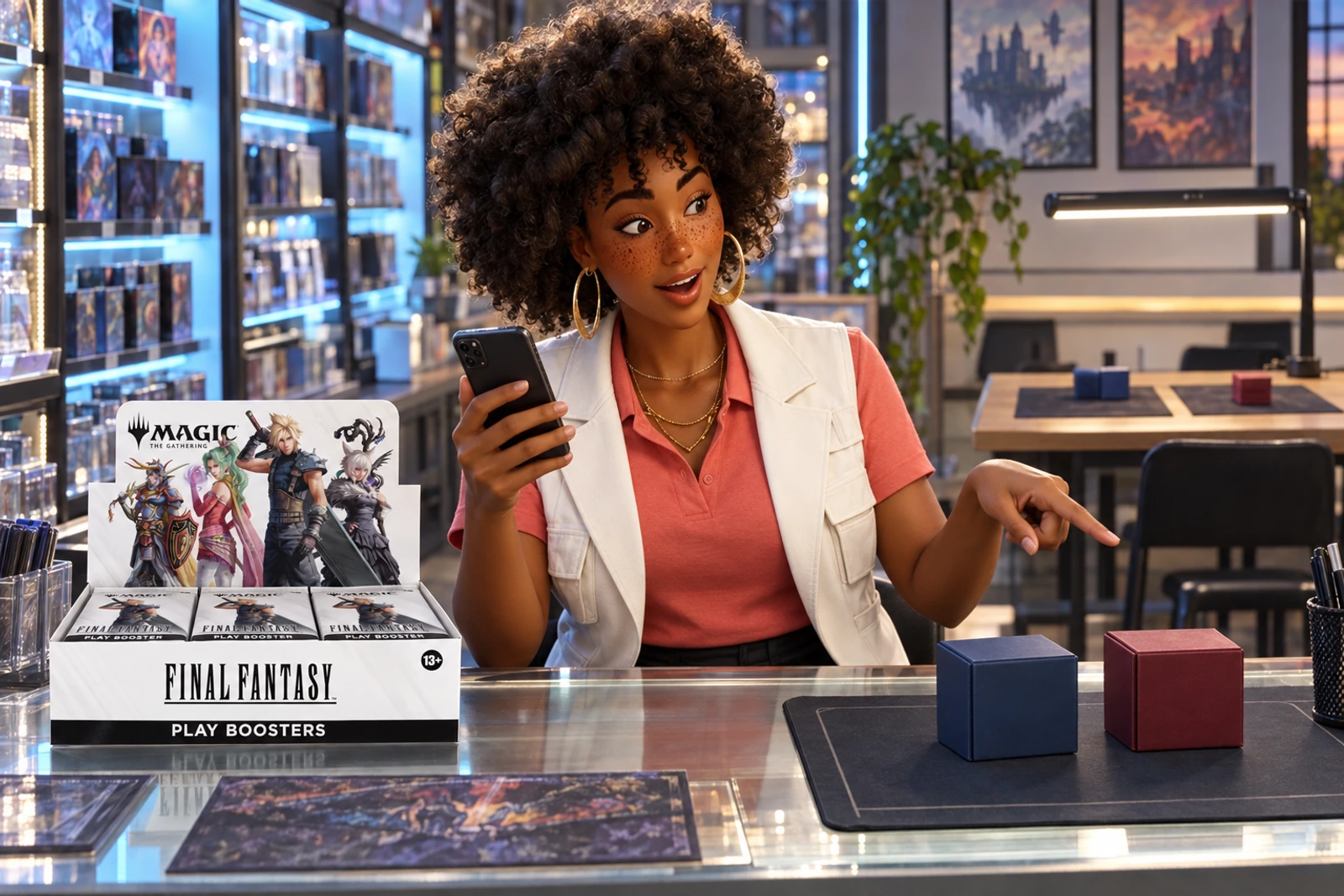 imani demonstrates the section’s decision at a distinct Magic table