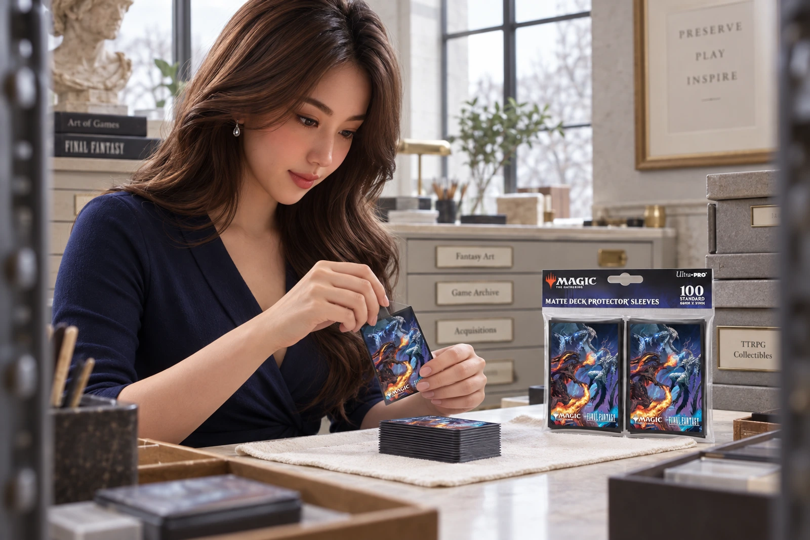 yumi demonstrates the section’s decision at a distinct Magic table