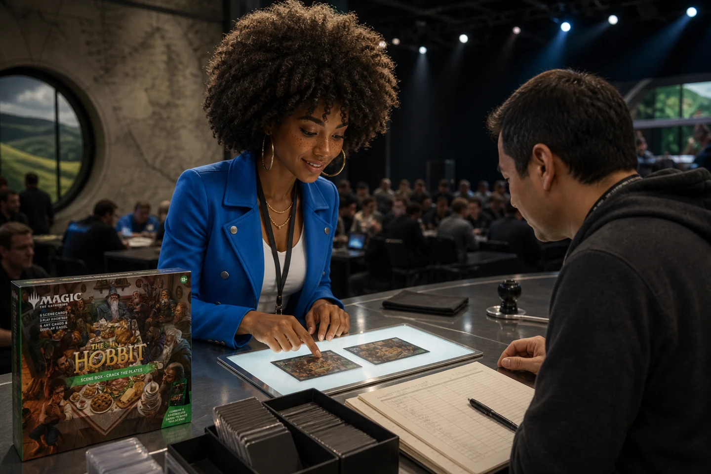 Imani, The Connector — sunlit home studio with four clearly separated trays
