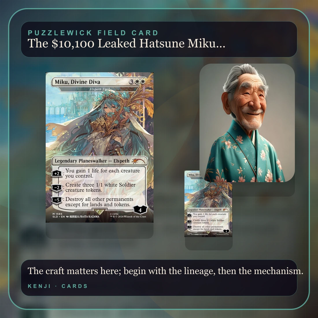 Kenji, The Sensei