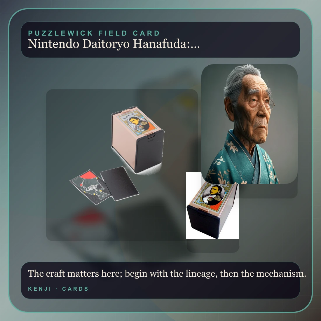 Kenji, The Sensei
