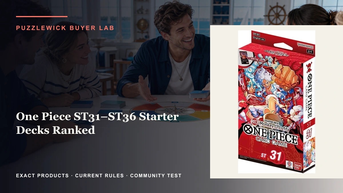 One Piece ST31–ST36 Starter Decks Ranked: Best First Deck, Two-Copy Upgrades, and 2026 Legality