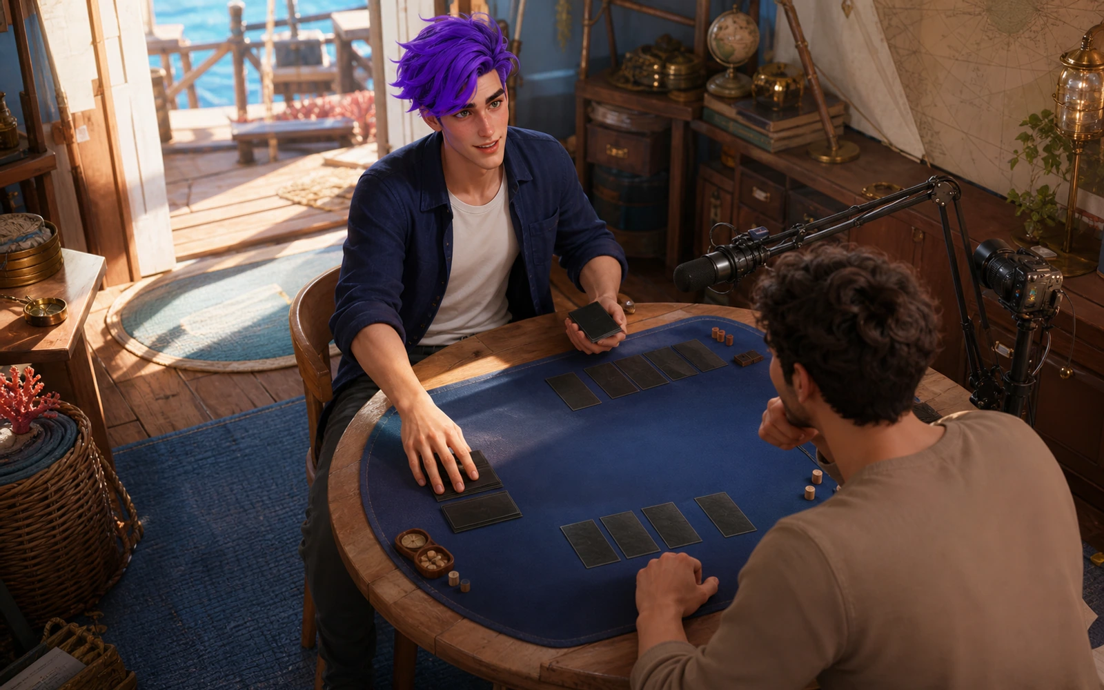 Dax, The Critic — adult learn-to-play guidance at a real table