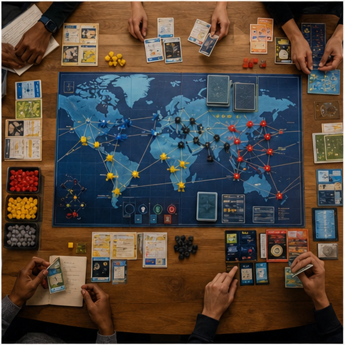 Imani, The Connector — demonstrating the core turn with the game staged clearly