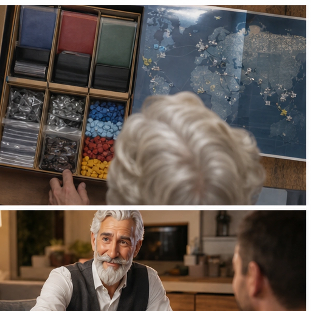 Robert, The Keeper — side-by-side table clinic with components in use
