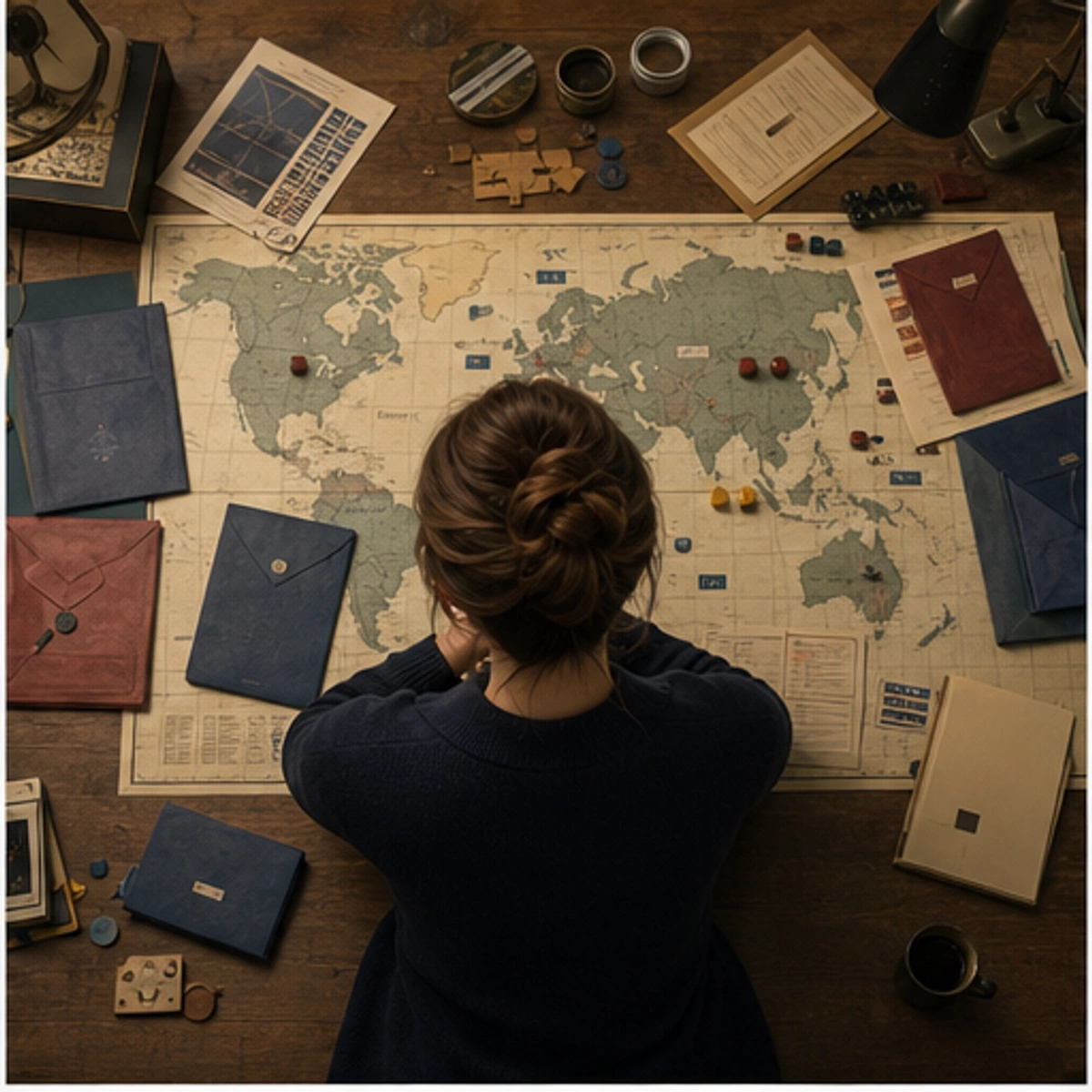 Margo, The Archivist — demonstrating the core turn with the game staged clearly