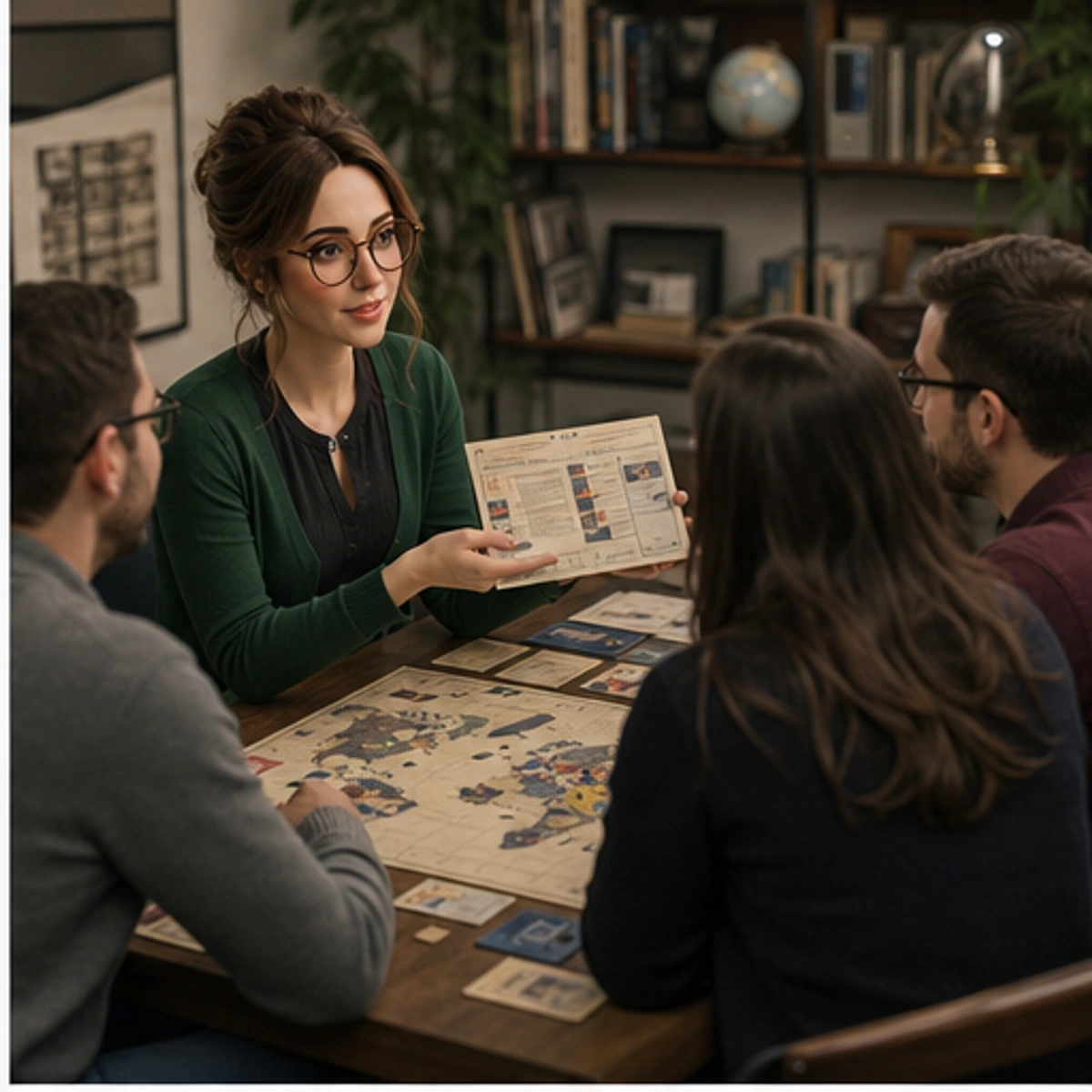 Margo, The Archivist — side-by-side table clinic with components in use