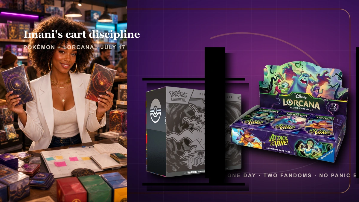 The July 17 Double-Drop: Surviving Pokémon Pitch Black + Lorcana Attack of the Vine in One Day