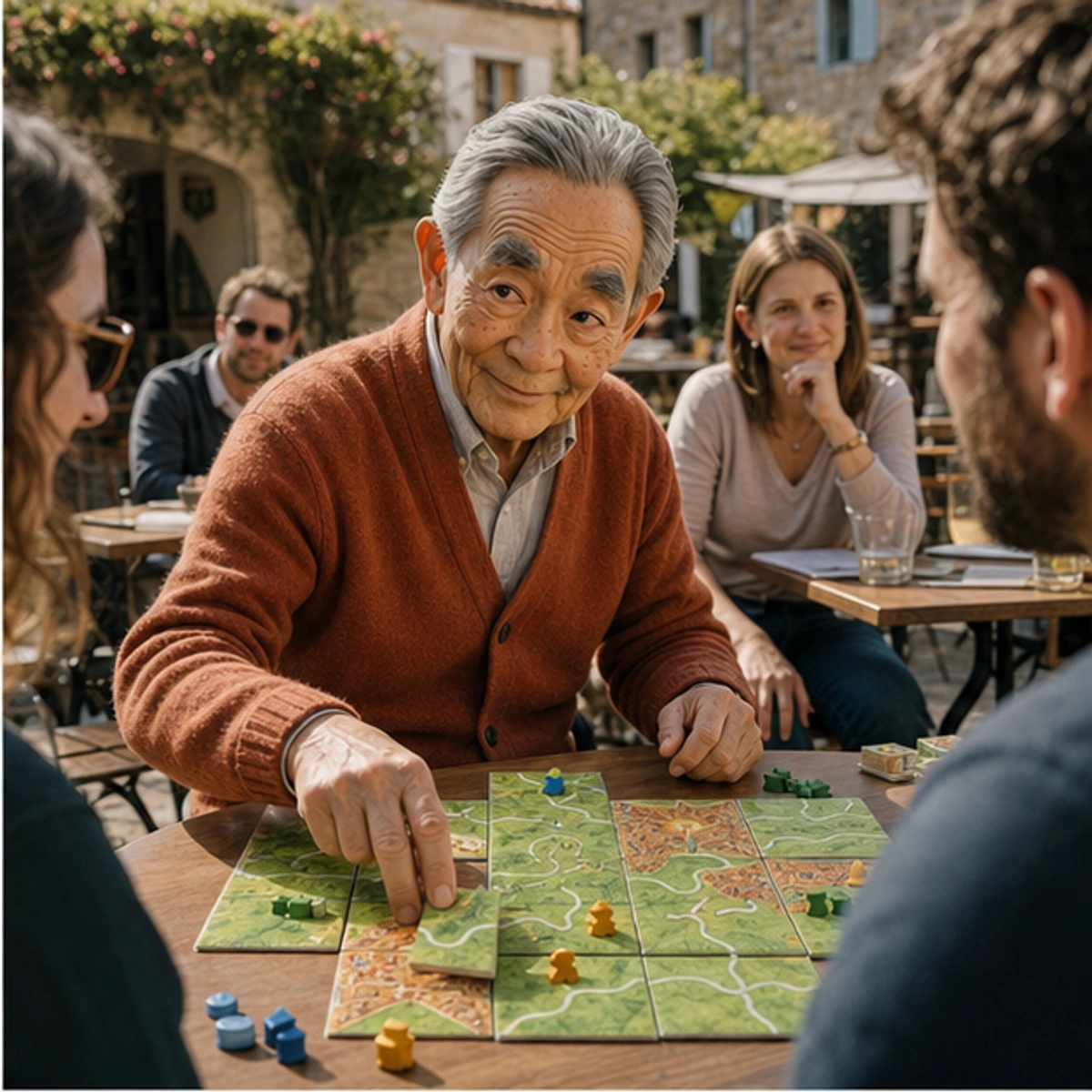 Kenji, The Sensei — side-by-side table clinic with components in use