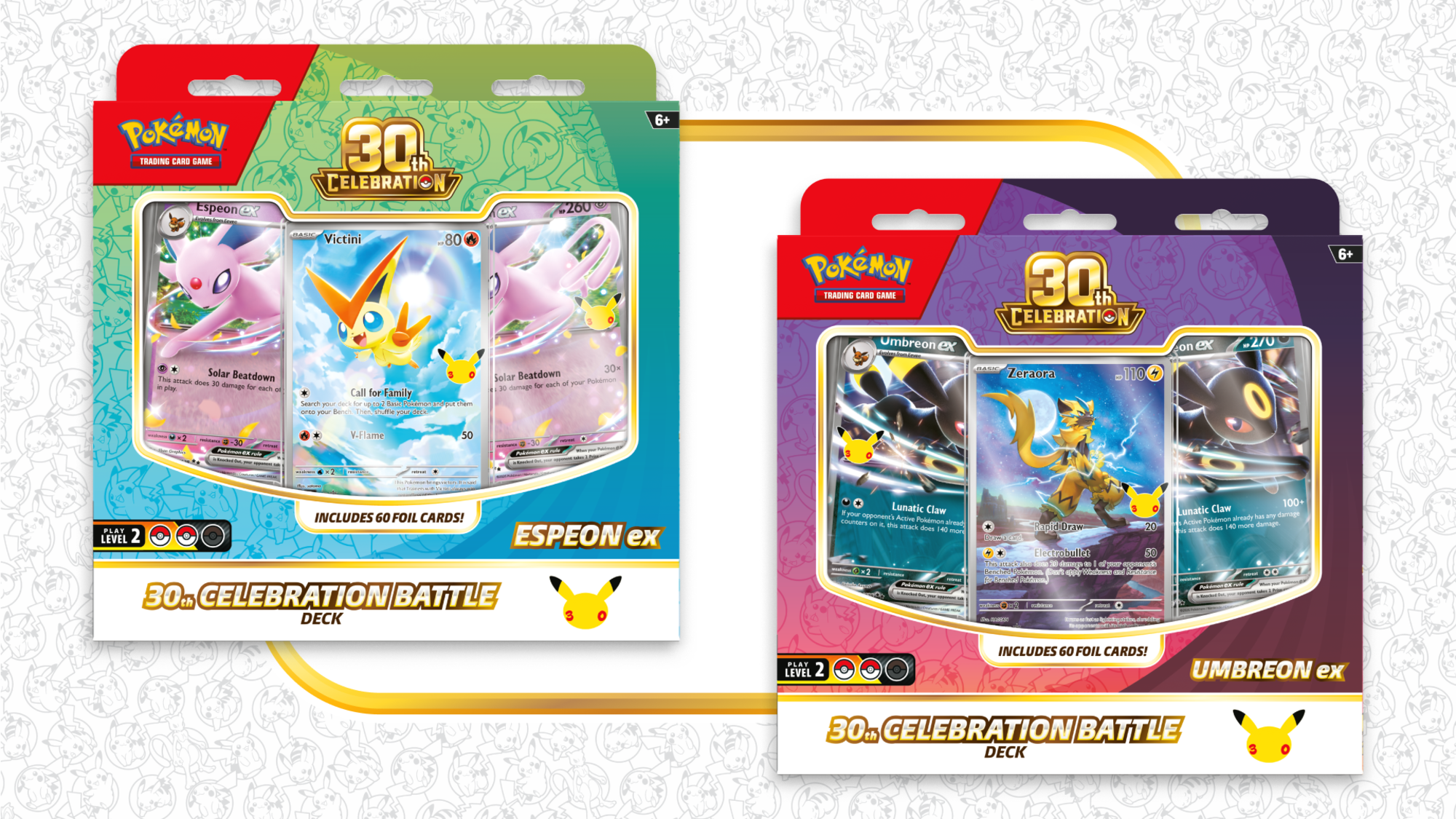 Pokémon TCG: 30th Celebration Battle Deck — one random Espeon ex or Umbreon ex deck