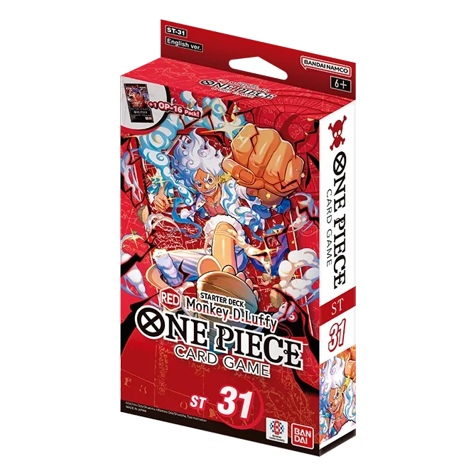 One Piece Card Game Starter Deck ST-31 Red Monkey.D.Luffy, exact product listing photograph