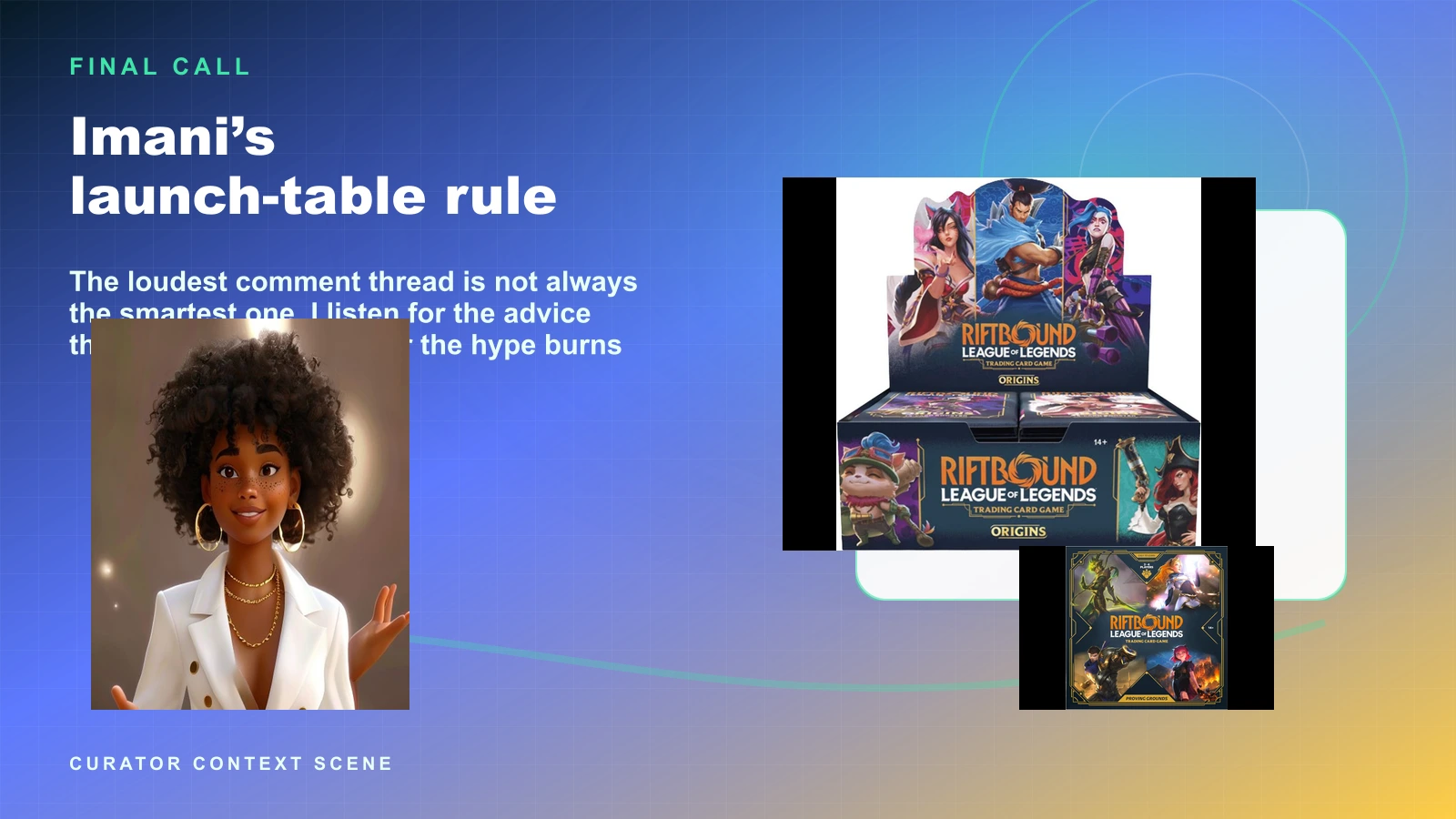 Imani, The Connector — hype