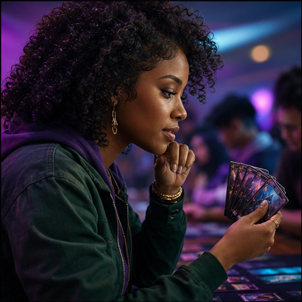 Imani, The Connector — demonstrating the core turn with the game staged clearly