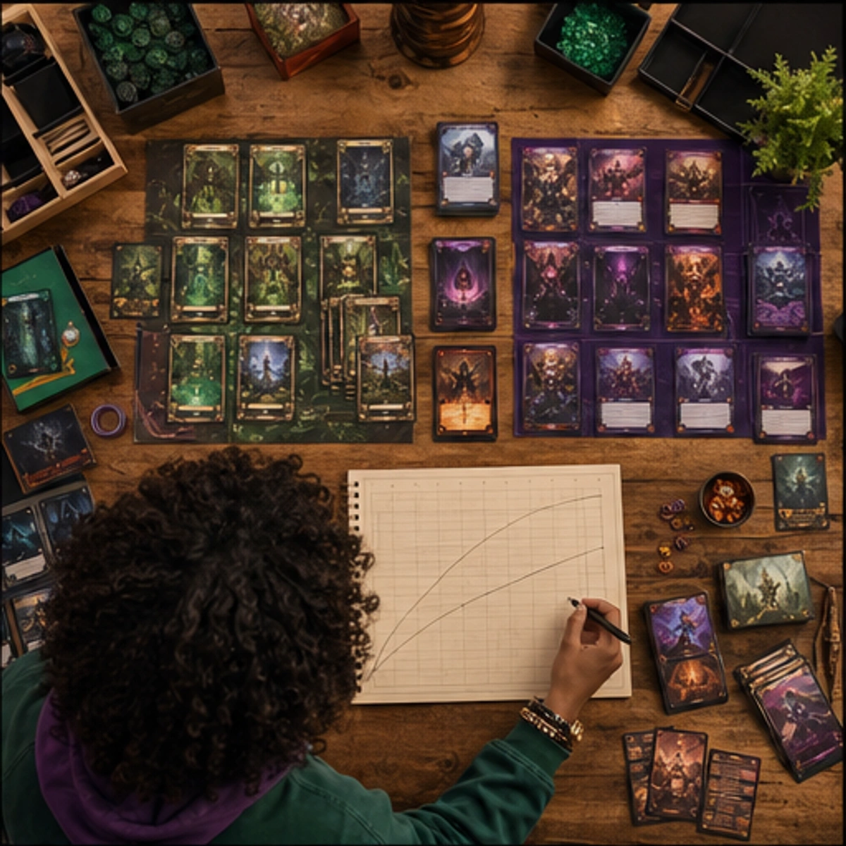 Imani, The Connector — side-by-side table clinic with components in use