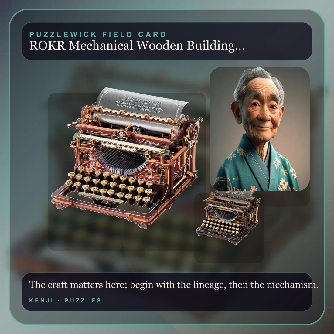 Kenji, The Sensei