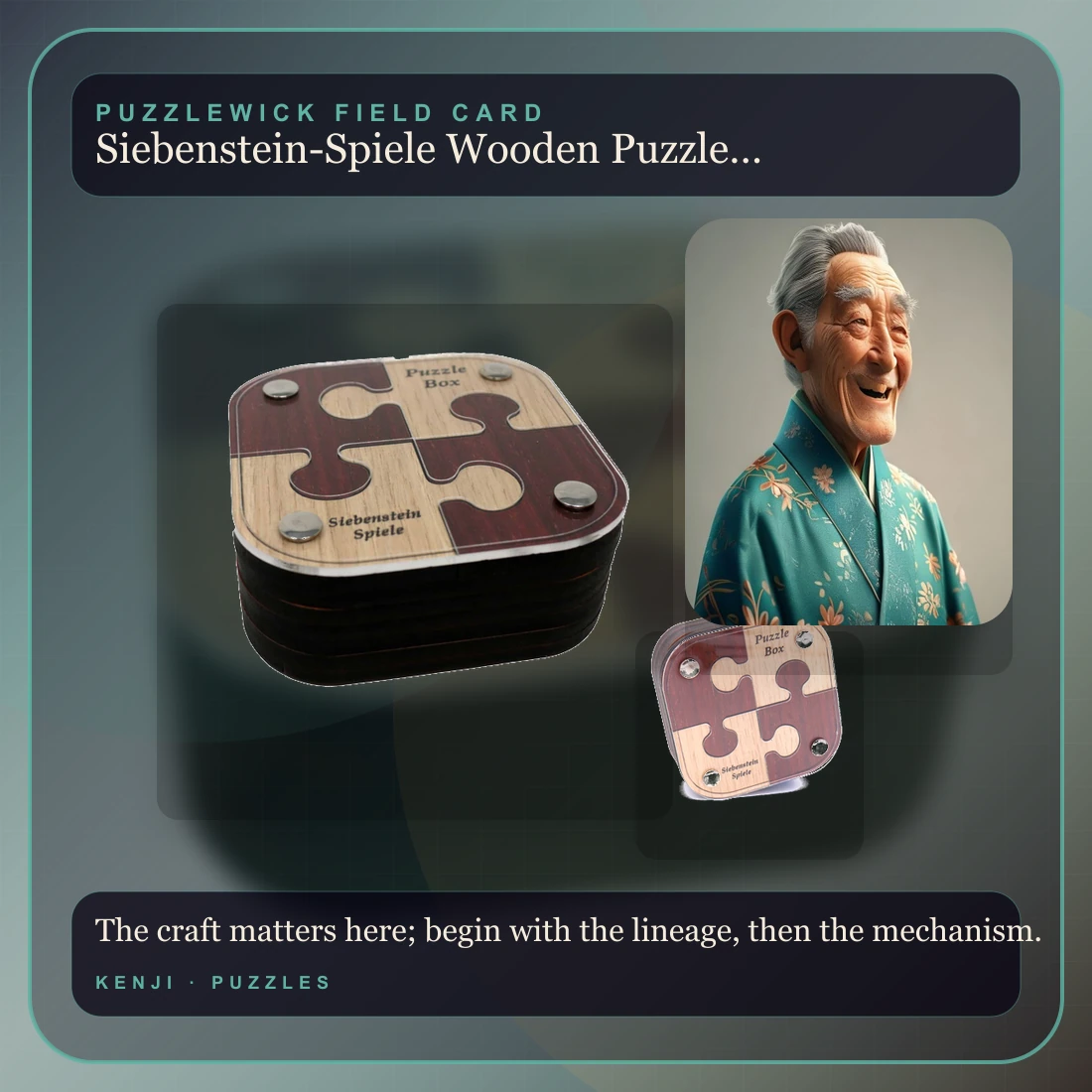 Kenji, The Sensei