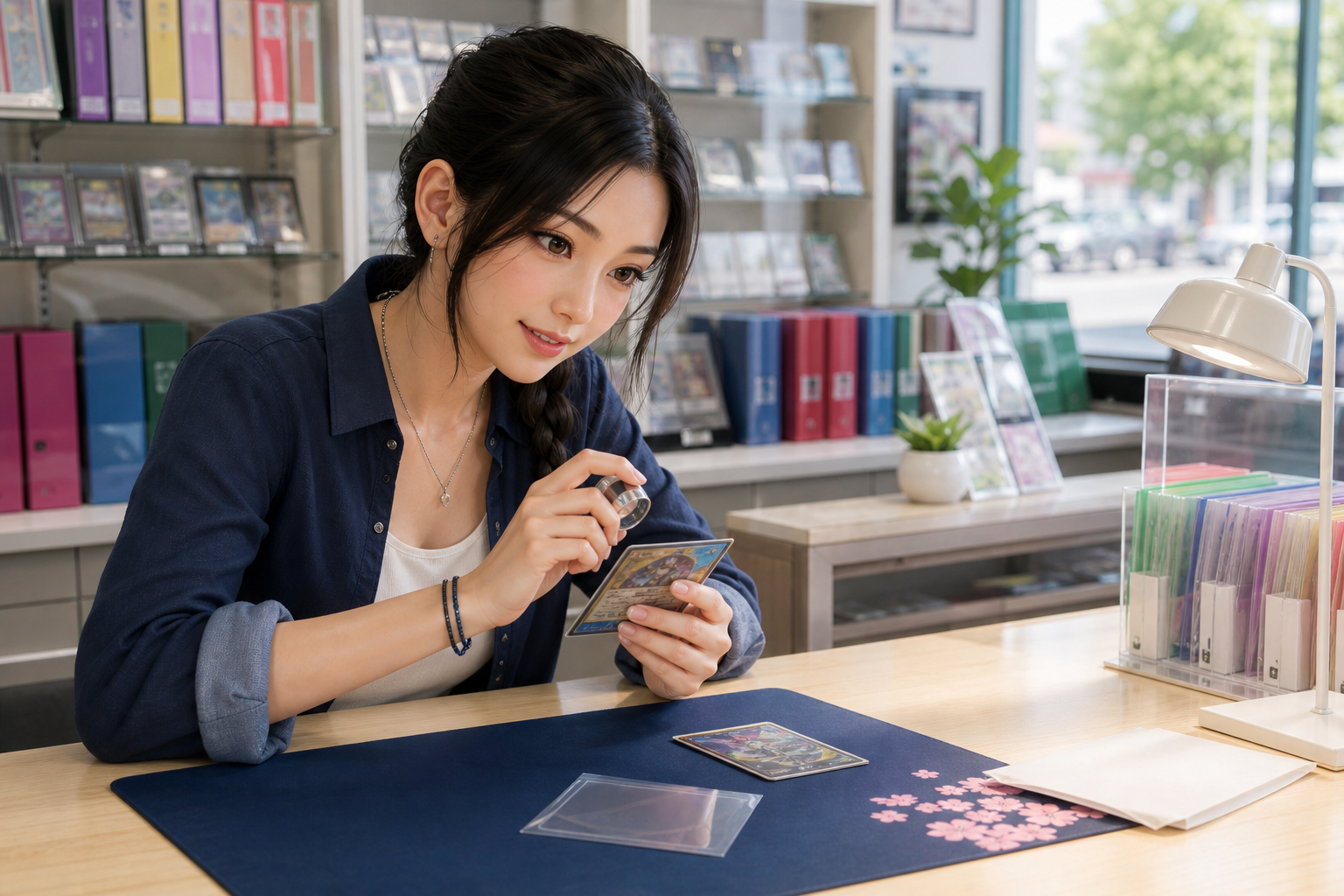 Yumi, The Hostess — second-opinion counter under neutral task light