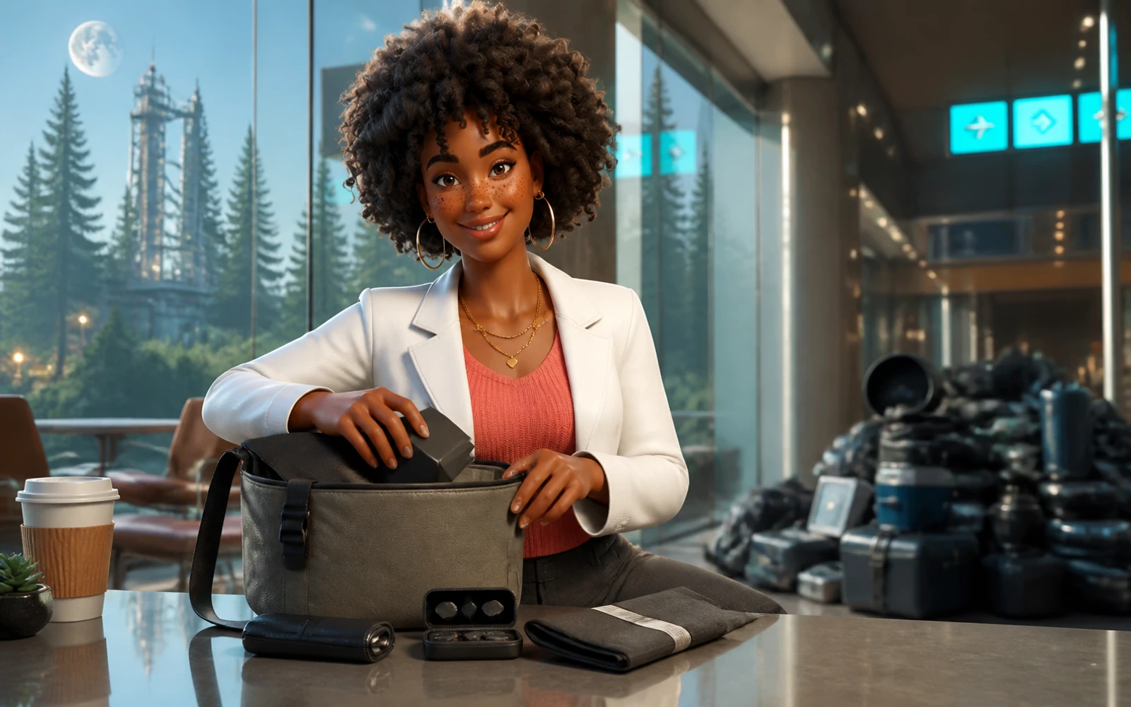Imani, The Connector — packing the useful kit