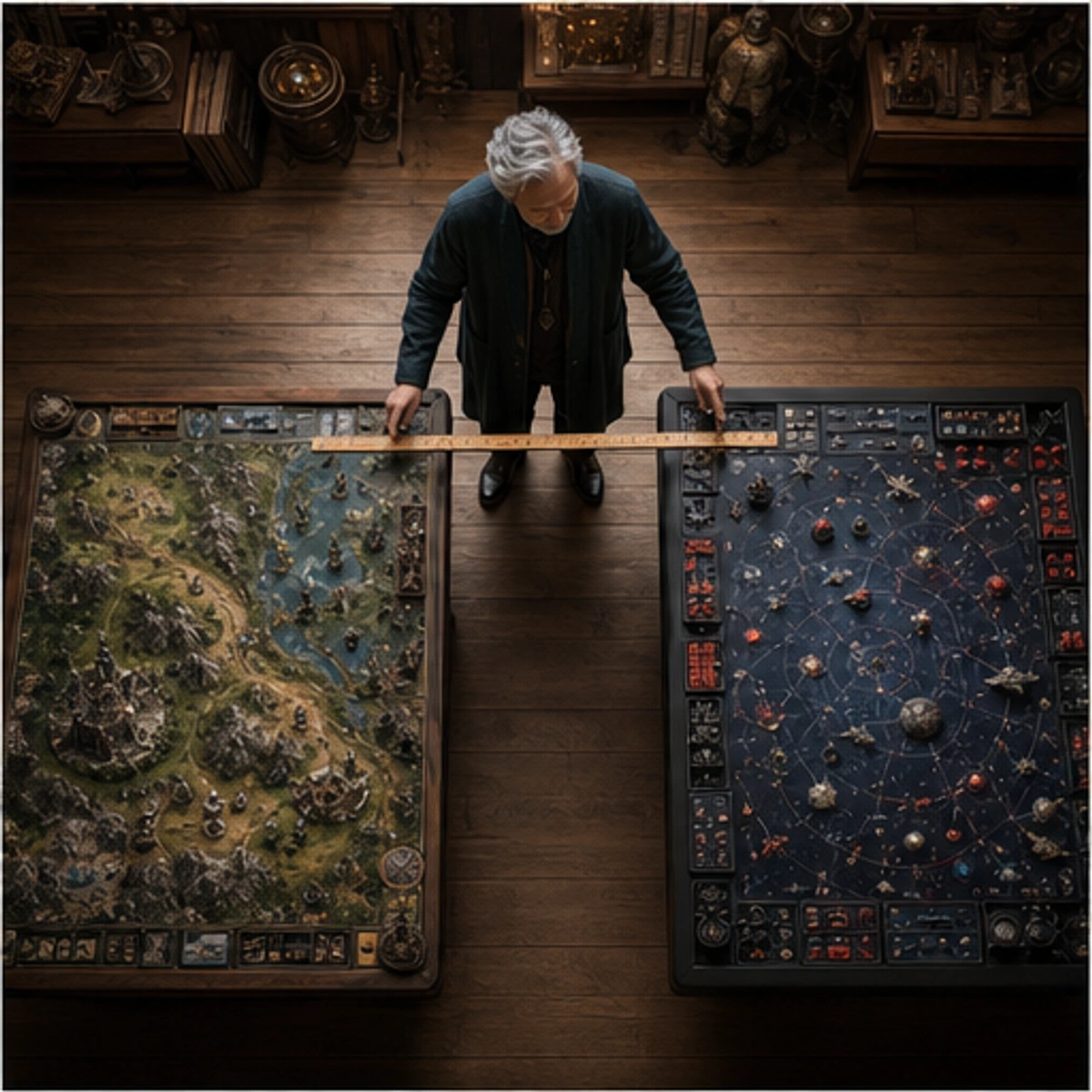 Kenji, The Sensei — side-by-side table clinic with components in use