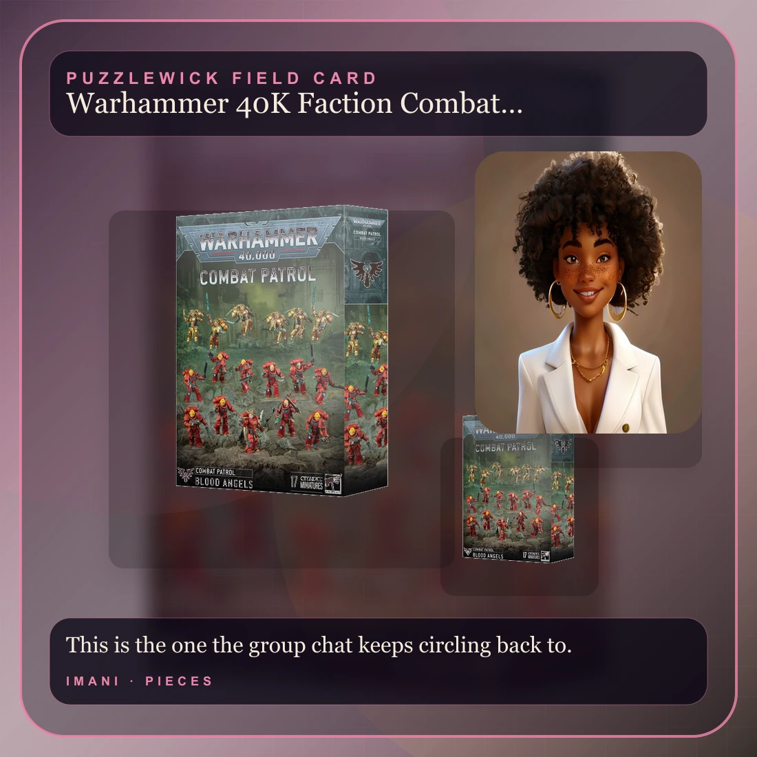 Imani, The Connector