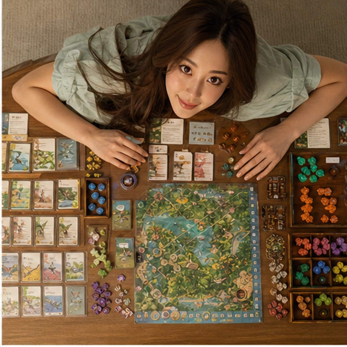 Yumi, The Hostess — side-by-side table clinic with components in use