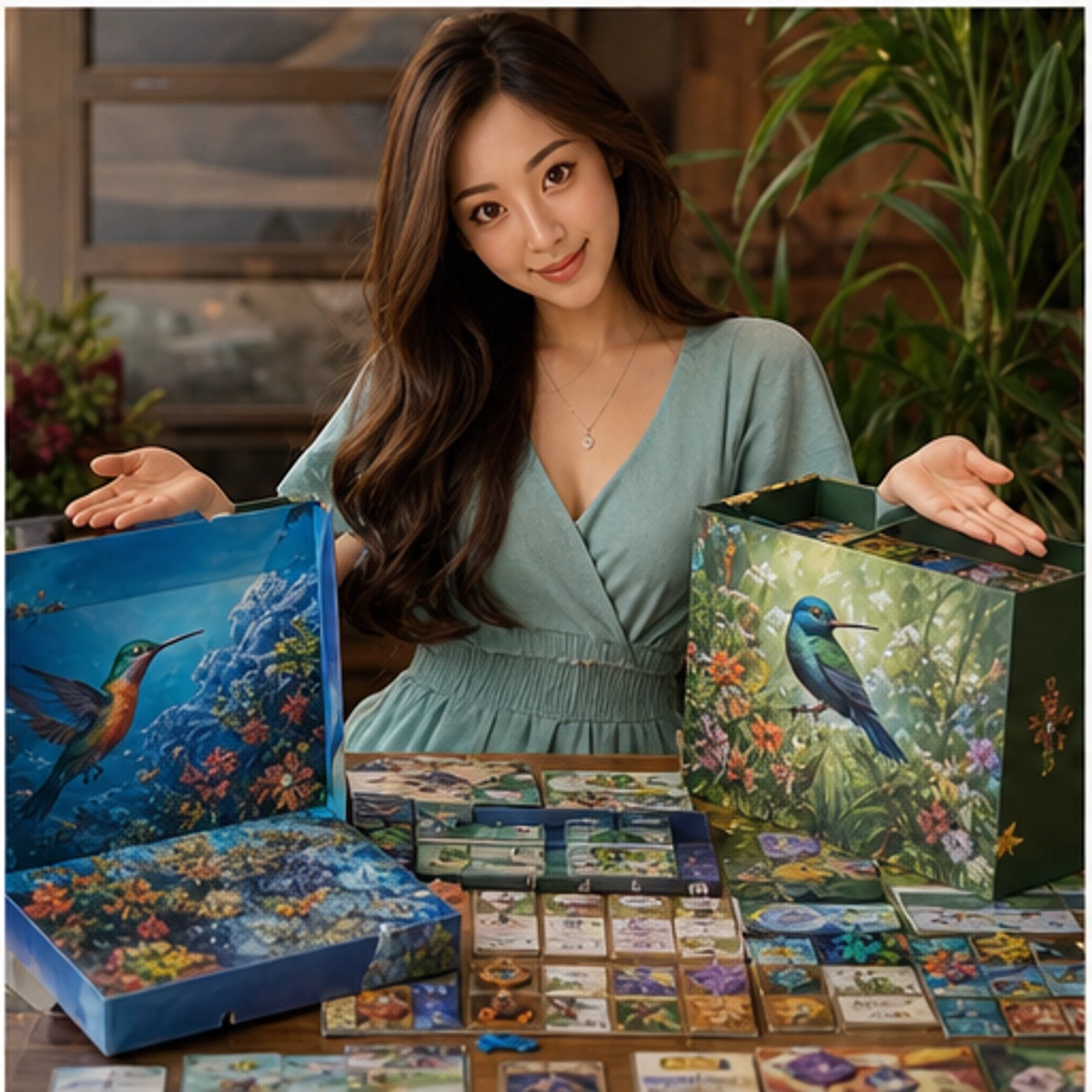 Yumi, The Hostess — hosting the first complete game with a readable table