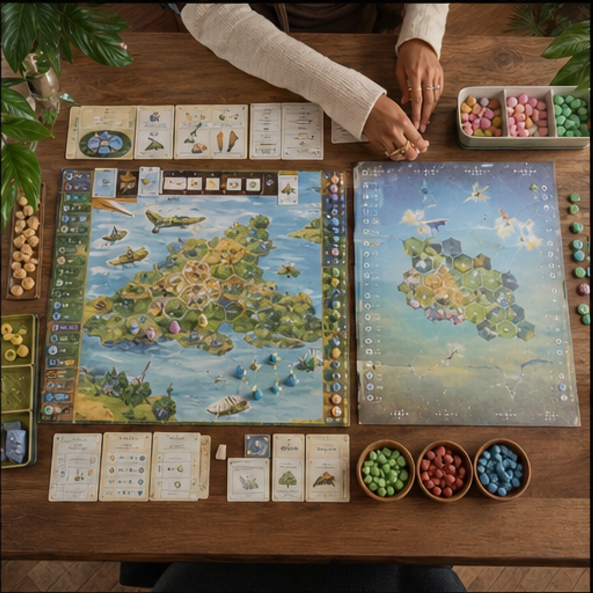 Imani, The Connector — side-by-side table clinic with components in use