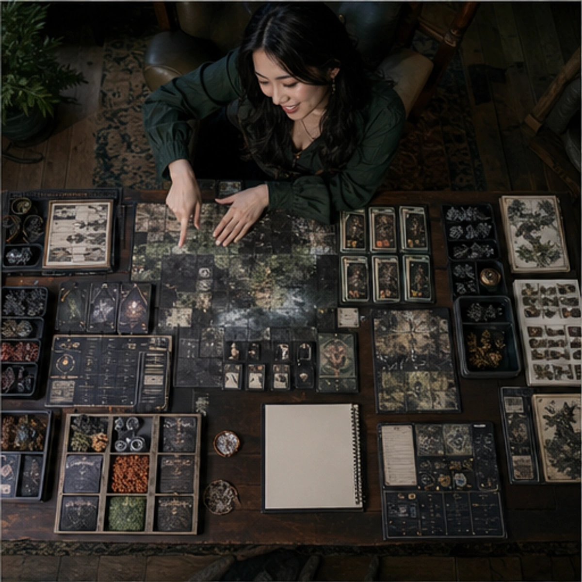 Yumi, The Hostess — side-by-side table clinic with components in use