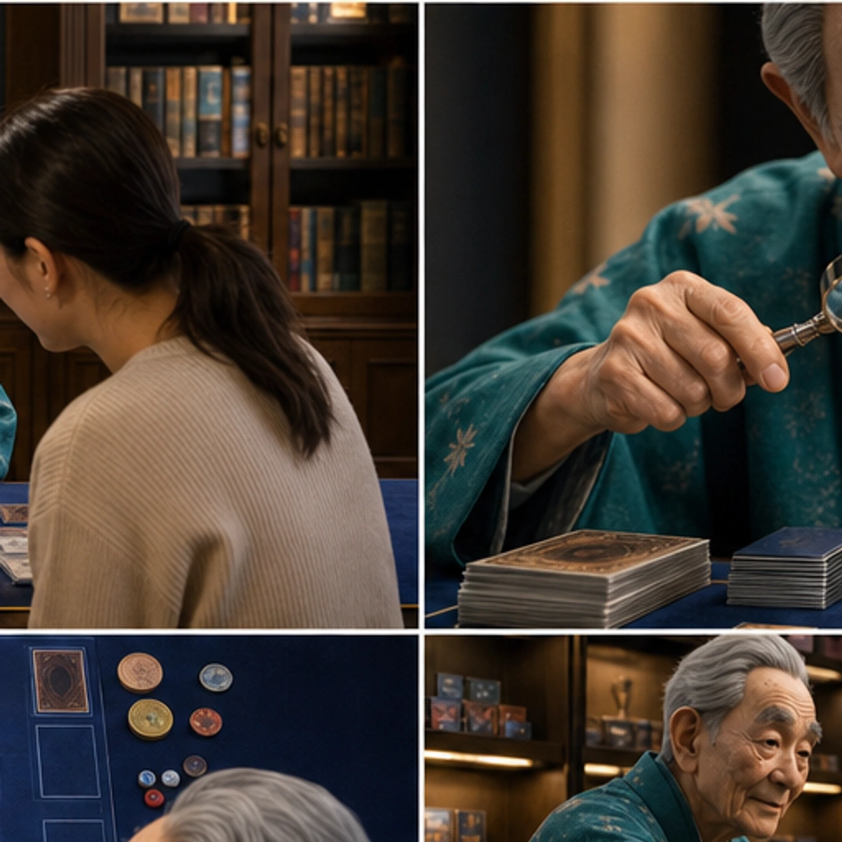 Kenji, The Sensei — demonstrating the core turn with the game staged clearly