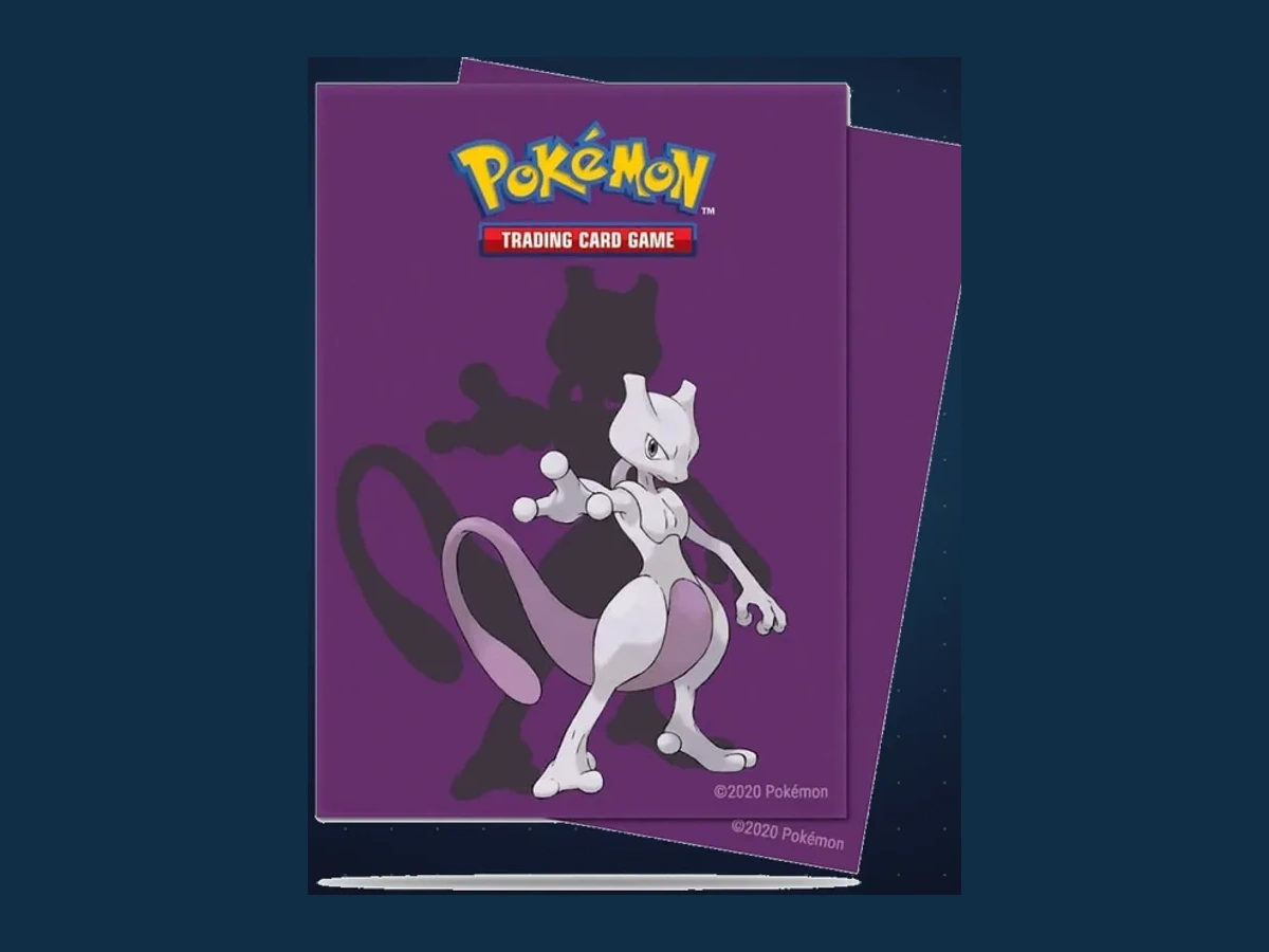 Ultra Pro E-15394 Standard Deck Protector Sleeves-Pokemon Mewtwo 65pk, Multi, exact product listing photograph