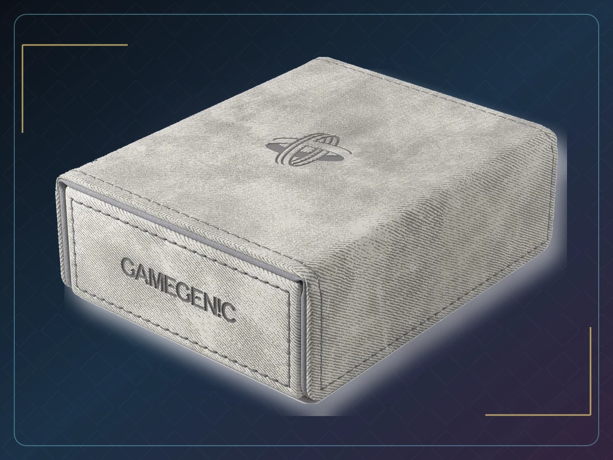 Token Keep - Premium Token Box for Safe Storage, Fits Dungeon 1100+ and Dungeon S 550+, Holds Tokens, Dice, and Cards, Fully Usable During Gameplay, Gray Color, Made, exact product listing photograph