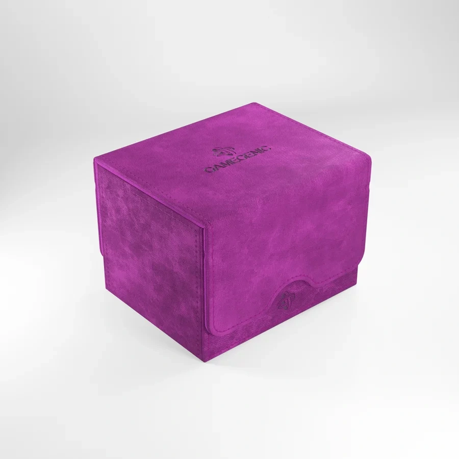 Purple Gamegenic Sidekick 100+ XL with magnetic cover closed