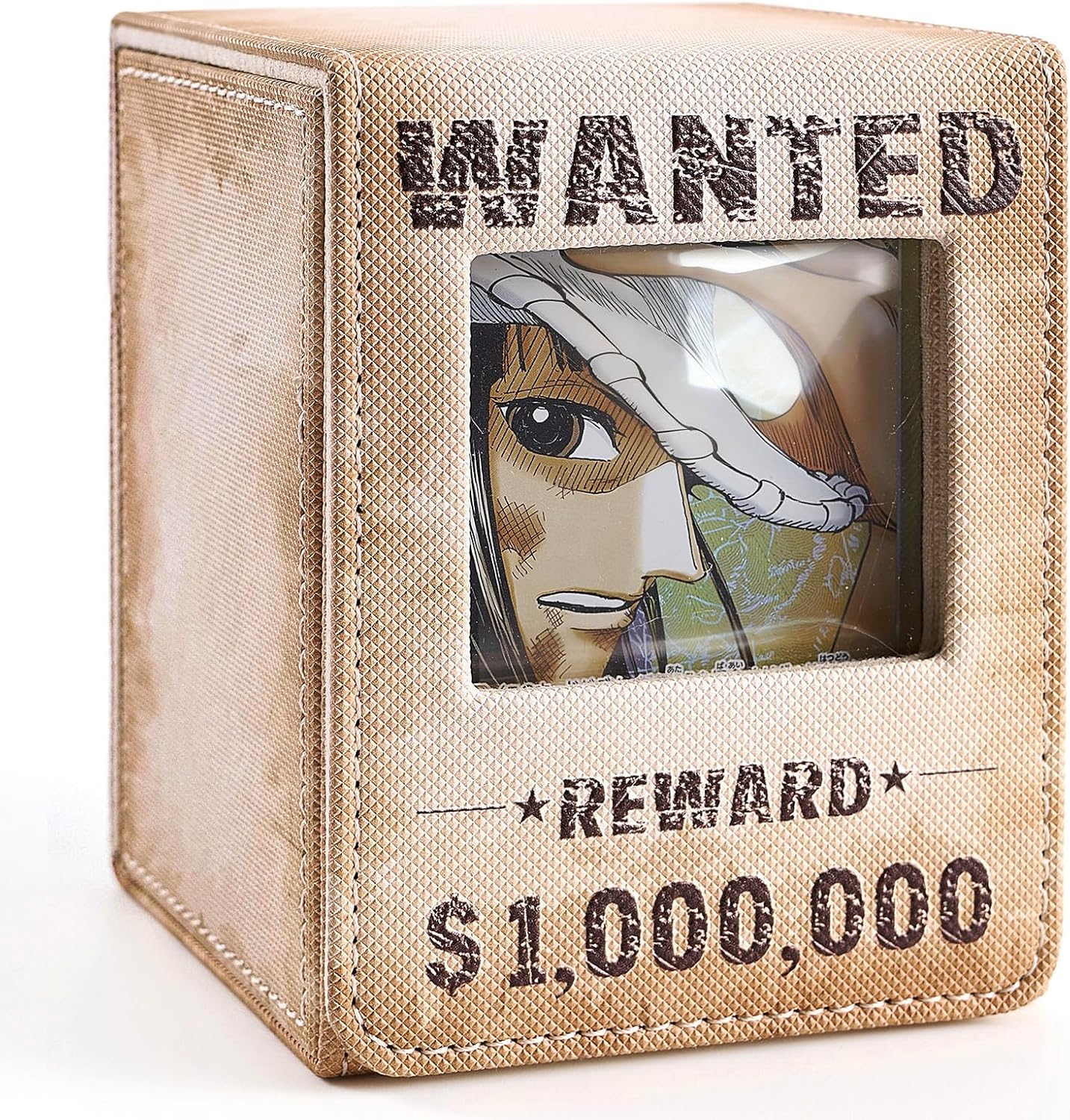 Venssu wanted-poster themed deck box with leader display window