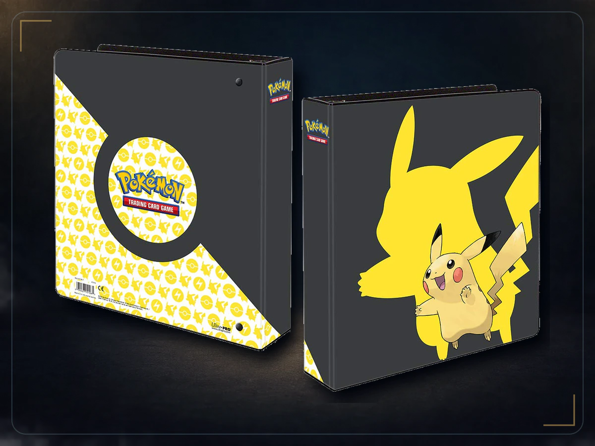 Pokemon Pikachu Trading Card Game, 2 Inch Album for Storing and Organizing Trading Cards, 9 Pocket Pages, Durable, exact product listing photograph
