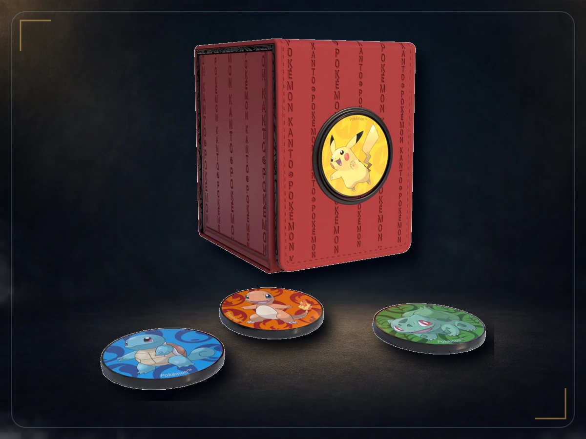 Pokemon Kanto Alcove Click Deck Box, exact product listing photograph