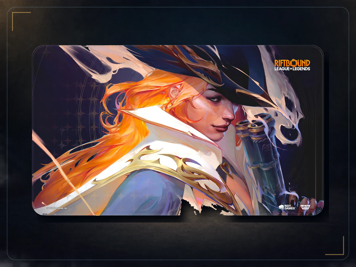 Riftbound TCG: League of Legends: Miss Fortune Playmat, exact product listing photograph