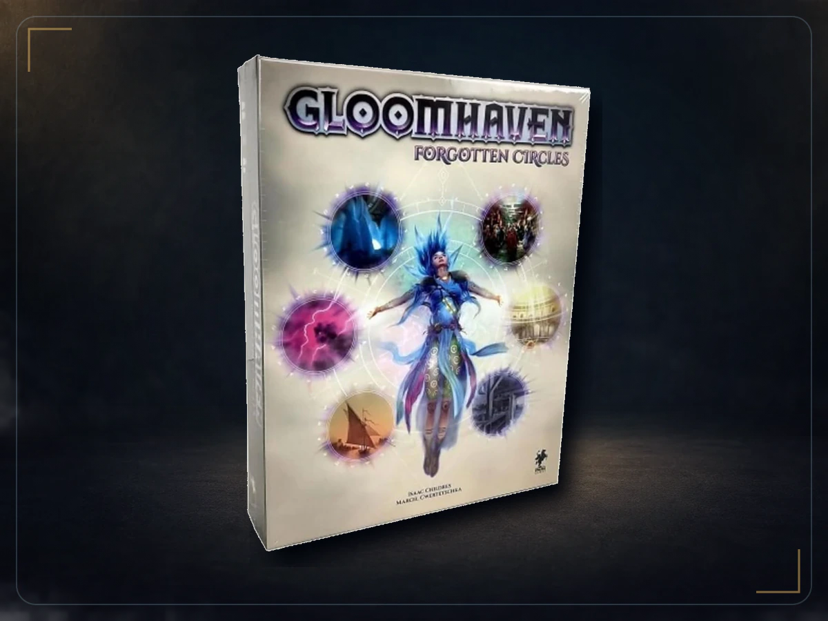 Gloomhaven Forgotten Circles campaign expansion box and components