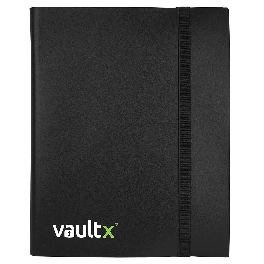 Vault X 9 Pocket Strap Trading Card Binder 360 Cards Side Loading (Black)